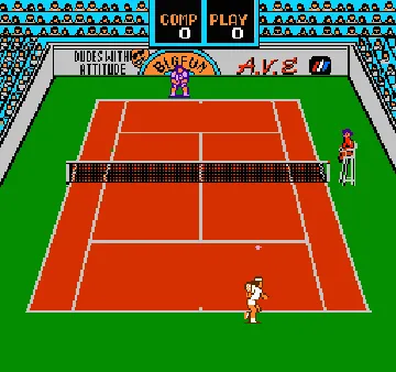 Rad Racket - Deluxe Tennis II (USA) (Unl) screen shot game playing